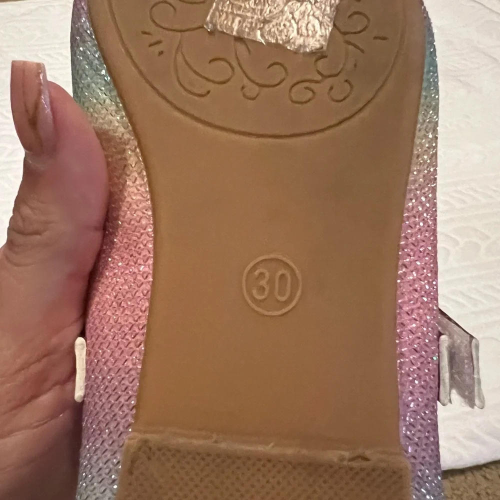 💗 SHEIN‎ - Little Girls Sparkly Flats